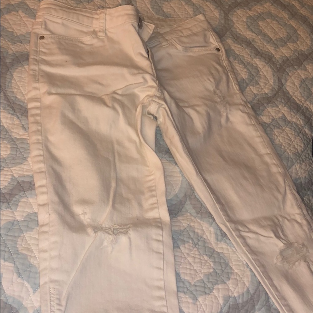White jeans